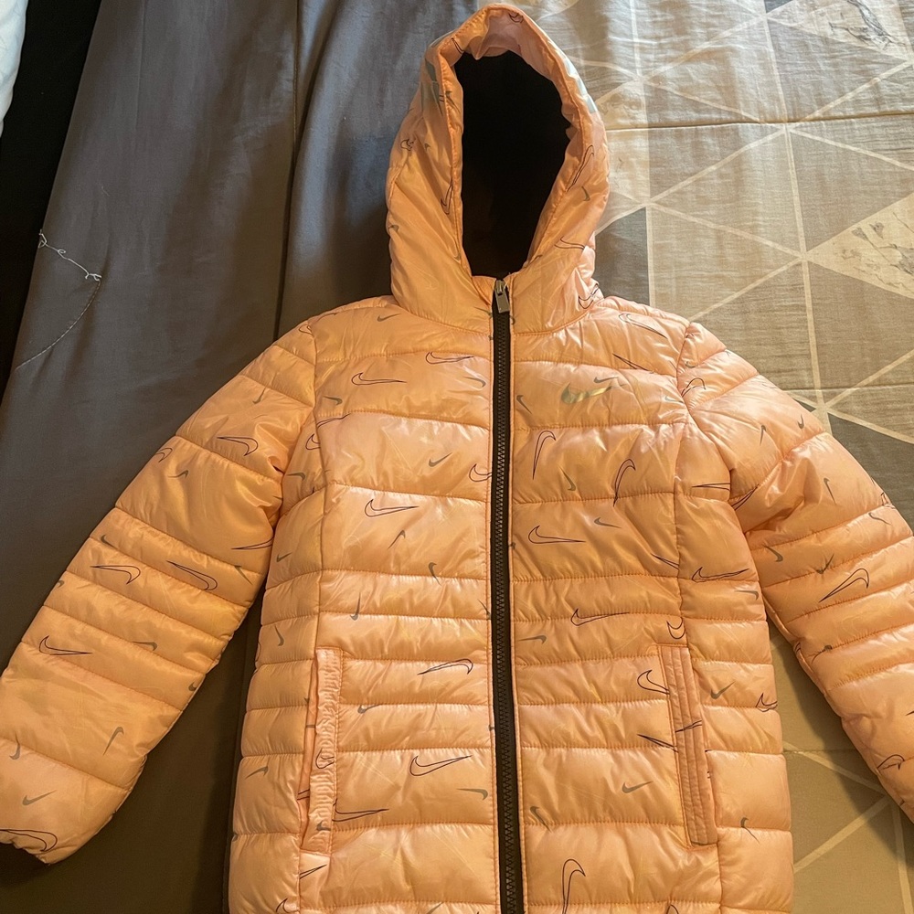 Nike Little Girls Fleece JDI Printed Jacket